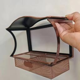 Alimentador de pássaros com ventosas, Metal durável, Ideal para pássaros selvagens e pássaros de estimação, Alimentadores de pássaros para fora - Image 6