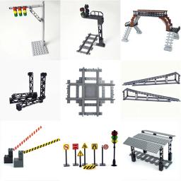 Cidade Treina Trem Trilha Trilho Trilhos Straight & Curvo Conjunto de Blocos de Construção Tijolos Brinquedos Infantis Modelo Compatível Grande Marca - Image 3