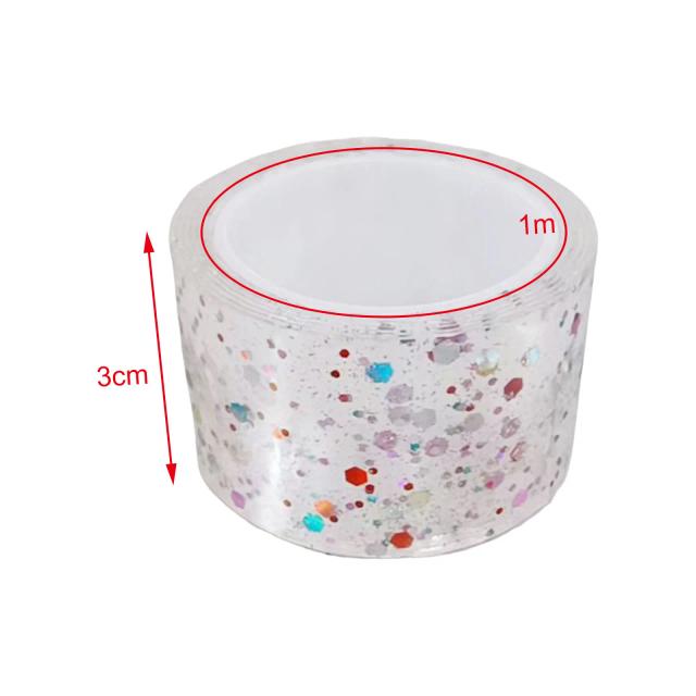 Fita dupla face adesiva para artesanato DIY, bolhas de sopro, balões transparentes e brinquedos infantis