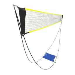 Rede portátil do badminton e do voleibol ajustada com saco do armazenamento, suporte, tênis, jogos, exercício, quintal, praia, exterior - Image 2