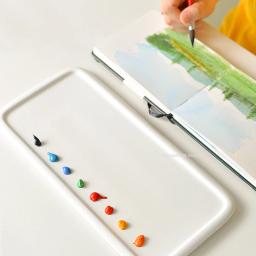 Paleta de aquarela para pintura chinesa, Cerâmica Retângulo Pigmento Cor, Ferramentas de arte profissionais, Vazio - Image 4