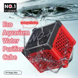Aquário Fish Tank Magic Box, Purificador De Água, Filtro Cubo, Estrutura Favo De Mel, Carvão Ativado, Purificação De Água Rápida - Image 2