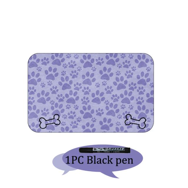 Tapetes para Alimentação de Pets Impermeáveis e Antiderrapantes com Design Personalizado para Cães e Gatos