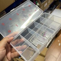 Dica Organizador de armazenamento do prego plástico transparente, Unhas Postiças, Jóias e Artesanato Beads, Container Case, Ideal para armazenar, 10-Seção - Image 4