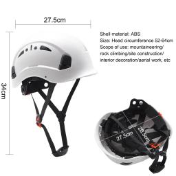 Capacete de segurança de ventilação grande com 50 PCs adesivos, abs, construção, chapéu CE, óculos, escalada, viseira, resgate, boné de trabalho - Image 4