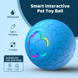 Bola de brinquedo para animais de estimação, brinquedos interativos para cães, design dual mode, gatilho radar durável e seguro, alegre para cães, IP54 - Image 1