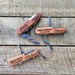 Canivete suíço personalizado, aço inoxidável, facas dobráveis, multi-ferramenta portátil personalizada, tamanho de bolso, padrinho, presente de casamento - Image 4