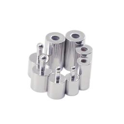 Metal Fechos Magnéticos para Descobertas Jóias, Cordão De Couro Redondo, Pulseiras e Colares, Conectores End Caps, Suprimentos DIY, 10 Pçs/lote - Image 3