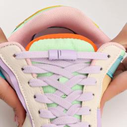 Sapato magnético laços clipe sem laços, Laços elásticos planos para tênis, Laços de borracha, Stretch Shoestrings - Image 3