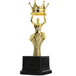 Plástico Recompensa Prêmio Cup, Pequeno Troféu Dourado, Cantando e Dança Concurso Troféu, Estátua Dourada - Image 1