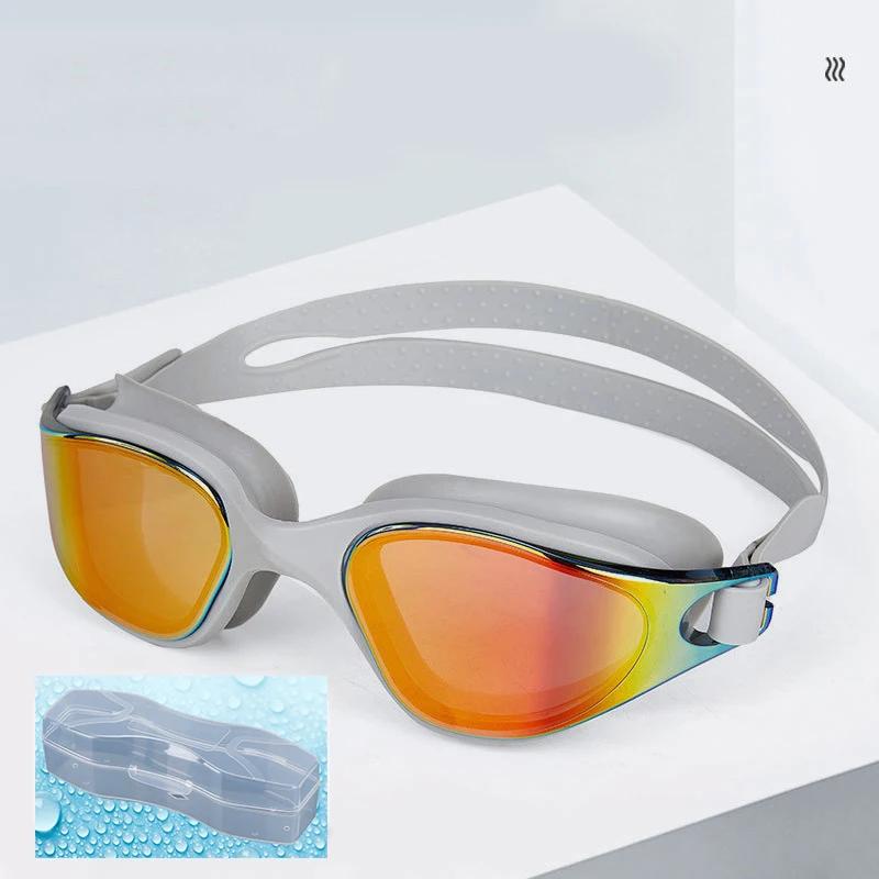 Óculos de natação profissionais para adultos, óculos de piscina profissional, proteção UV, antiembaçante, visão ampla, óculos de natação para homens e mulheres - Image 1