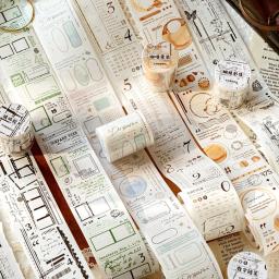Fita adesiva de jornal vintage, Fita de papel Washi, Material Scrapbooking, Kit Scrapbook, Card Lover, 50mm x 2m, Fragmento Série Trace - Image 1
