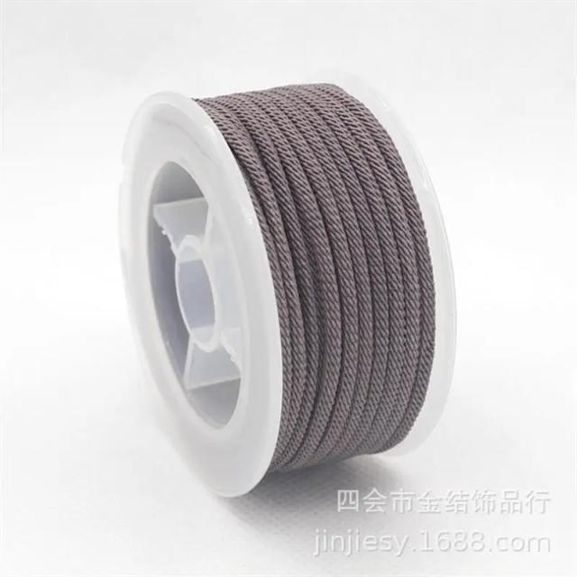 Fio Trançado Milan para Jóias DIY - Cordão Artesanal Ajustável de 2-3mm para Pulseiras e Acessórios de Beading