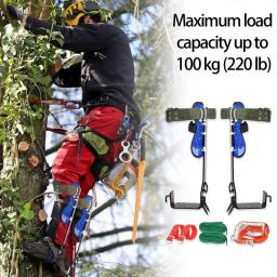 Kit de equipamento de escalada em árvore, espinho de escalada, ferramentas de trabalho em árvore, equipamento de escalada com pedal antiderrapante para atividades ao ar livre, frutas - Image 3
