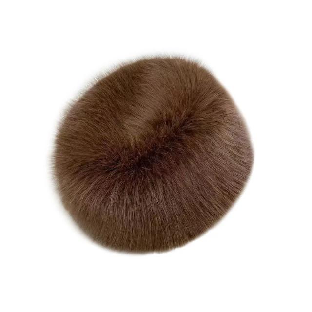 Inverno quente chapéus de pelúcia fofo imitação de pele russo bonés grosso balde chapéu para mulheres moda ao ar livre gorros de esqui boné