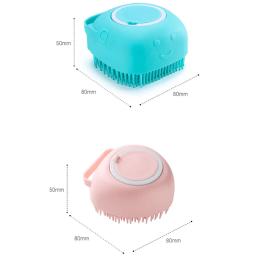 Cão Gato Escova De Banho Soft Safe Silicone com Shampoo Box Pet Luvas De Massagem Do Banheiro Dog Cat Limpeza Grooming Tools Pet Supplies - Image 6