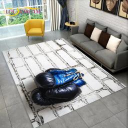 3D luvas de boxe boxer luta área tapete grande, tapete tapete para sala de estar quarto sofá capacho decoração, crianças antiderrapante tapete - Image 6