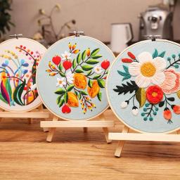 Kit Bordado DIY Padrões Floral Bordado Bordado Conjunto Cross Stitch Kits Para Iniciantes Craft Lover - Image 2