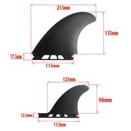 Prancha de surf Edge Fins Set FCS2 Keel Fins, alto desempenho ABS + Fiberglass Core, Dual Tabs, acessórios de surf - Image 3