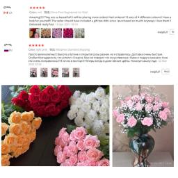 15 pçs/lote seda toque real rosa artificial linda flor casamento falso floral para festa em casa decoração de natal presente dos namorados - Image 6