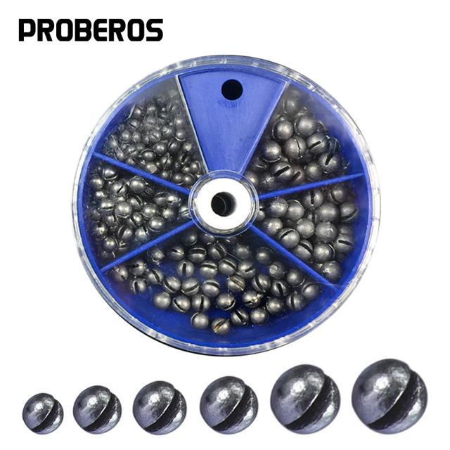 Kit Chumbo Split Shot 205 Peças 5 Tamanhos