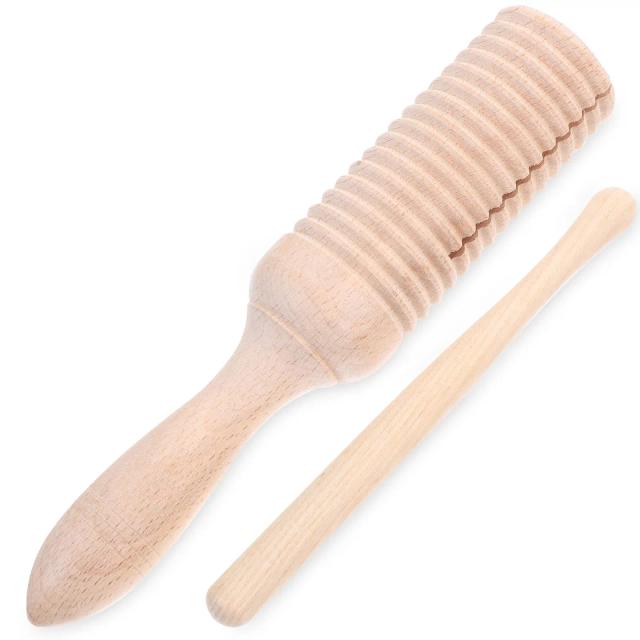 Instrumento Musical de Percussão em Madeira para Crianças - Brinquedo Educativo Divertido
