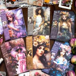 Scrapbook vintage adesivos, Vintage, Material feminino, criativo, decorativo, Scrapbook, Lixo, Diário, suprimentos, 30 pcs, lote - Image 3