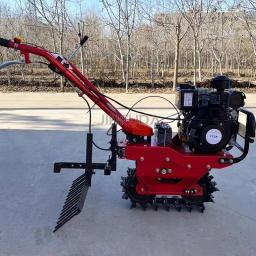 Mini tratores de caminhada micro máquina de labirinto jardim verde power lememini cultivador leme power weeder leme multifuncional - Image 4