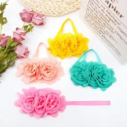 30 pçs flor gravatas borboleta para cão chiffon grande cão gravatas para cães animais de estimação arcos cão aliciamento acessórios para cães grandes - Image 6