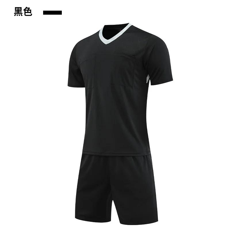 Novos uniformes de árbitro de futebol das mulheres dos homens juiz profissional camisas shorts terno bolso fatos de treino roupas personalizadas - Image 1