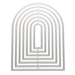 Moldes corte metal geométrico artesanato cortes estêncil diy scrapbooking cartão fazendo nova chegada - Image 1