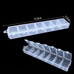 Caixa De Armazenamento De Jóias De Plástico Transparente, compartimento, Recipiente Ajustável, Caixas, Contas, Anel, Brinco, Caso Organizador, 8 Estilos - Image 3
