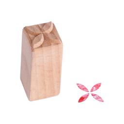 Cerâmica textura de madeira selo ferramenta de gravação padrão floral impressão mão esculpida selo bloco de madeira cerâmica diy ferramentas modelagem argila - Image 2