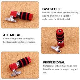 Pedal de embreagem para percussão instrumento, Drum acessórios peças, Hi-Hat Stand, percussão, aço inoxidável, Chimbal Clip - Image 3