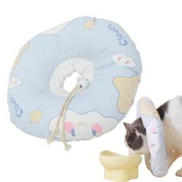 Colarinho Soft Comfy Recovery Clouds para Animais de Estimação, Cone protetor ajustável, Após lesões para cães e gatos, Higiênico - Image 1