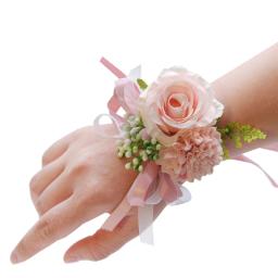 Flor de pulso para noiva e dama de honra, floresta fresca, anjo eterno, seda artificial, casamento ao ar livre, 7cm - Image 2