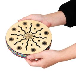 Orff percussão instrumento de educação mão tambor, Stream Drum, som terapia, relaxante, água som, 8" - Image 5