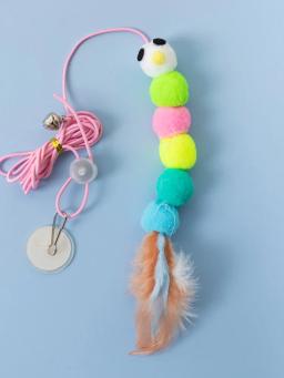 Simulação divertida de brinquedos de mouse e gato, Lagarta de corda interativa, Porta telescópica, Brinquedo Pet, Gato e gatinho - Image 1