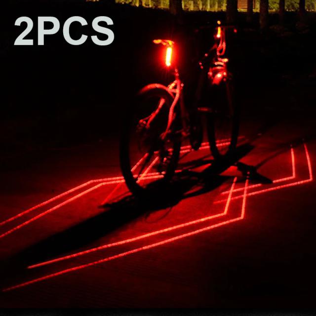 Luz Traseira LED Impermeável Aranha-Laser com Conexão USB para Bicicletas de Estrada e MTB
