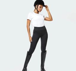 Nova moda esportes assento completo calças de cavalo de silicone feminino equestre roupas esportivas elásticas cintura alta apertado equitação anti deslizamento calças - Image 6