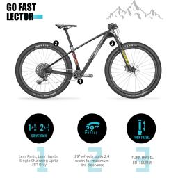 2024 lexon localizador carbono mtb quadro 29er udh mais mountain bike quadro de carbono 148*12mm boost selim escondido braçadeira peças da bicicleta - Image 5