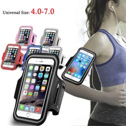 Casos de braçadeira de telefone móvel para samsung e iphone, esportes ao ar livre, suporte de smartphone, ginásio, corrida, saco do telefone, 4-7" - Image 1