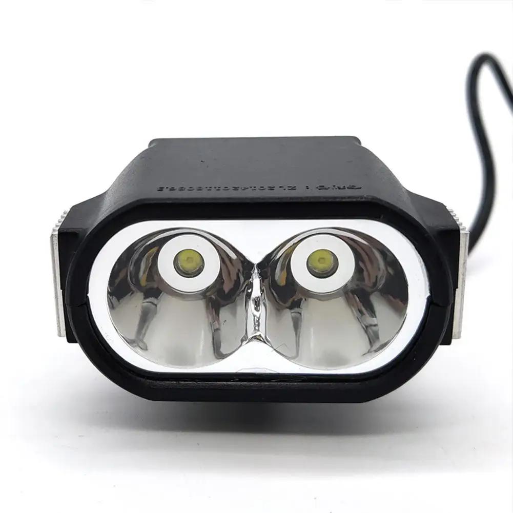 36v 48v 60v chifre luz scooter elétrico e-bike farol led elementos de ciclismo bicicleta externa luz - Image 1