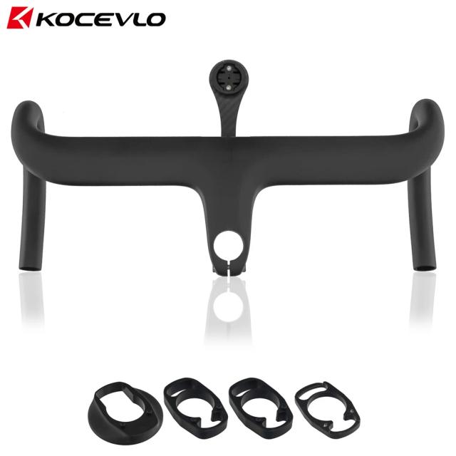 KOCEVLO Guidão de Estrada Completo Carbono Integrado 380/400/420MM