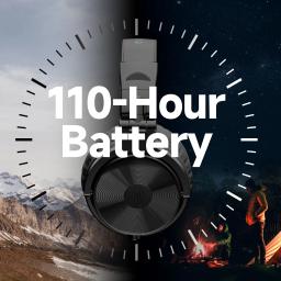 fone de ouvido sem fio bluetooth Oneodio Pro-C Fones de Ouvido Sem Fio: 110 horas de tempo de reprodução, Bluetooth 5.2, design dobrável e ajuste confortável, fones de ouvido estéreo com graves profundos e microfone - Image 2