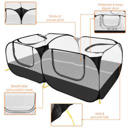 Portátil dobrável pet tenda, cercadinho, canil, transparente, cerca respirável, grande abrigo para gato, cão, cachorro, gatinho, interior, ao ar livre - Image 3