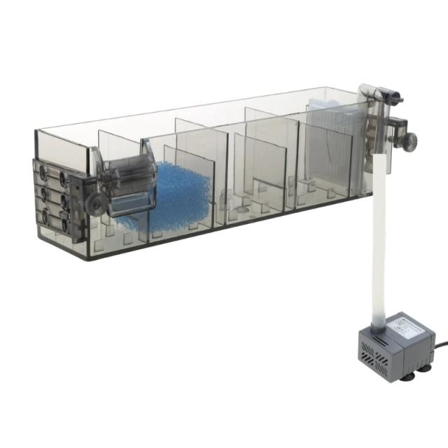 Filtro de Água Silencioso para Tanque de Peixes - Filtro Cascata Montado na Parede com Purificação Externa