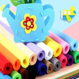 Tecido de feltro macio, folha de tecido de feltro não tecido, faça você mesmo, bonecas de costura, artesanato, várias cores disponíveis para personalização, material 1mm - Image 3