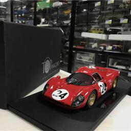 Resina de carro esportivo para adultos, escala 1:18, F 330P4, simulação 1967, presente da coleção, lembrança para fãs, original - Image 2