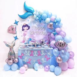 Sereia Party Decoração Balão Set, 87pcs por pacote - Image 5